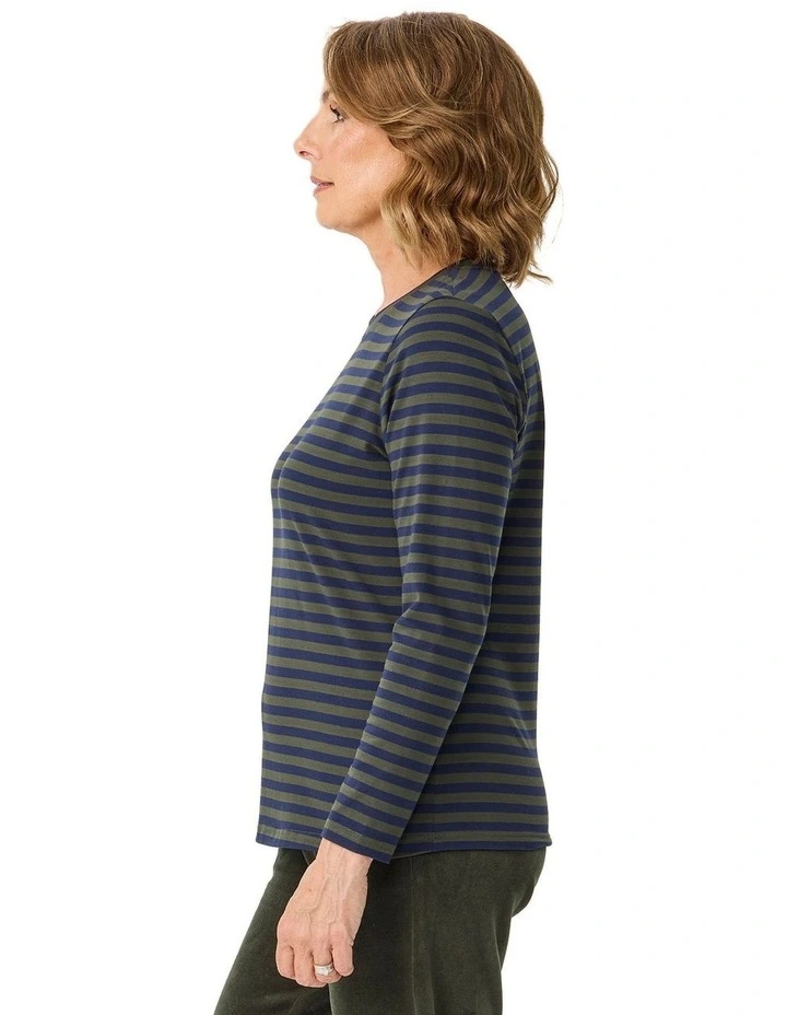 Oslo Long Sleeve Stripe Top image 3