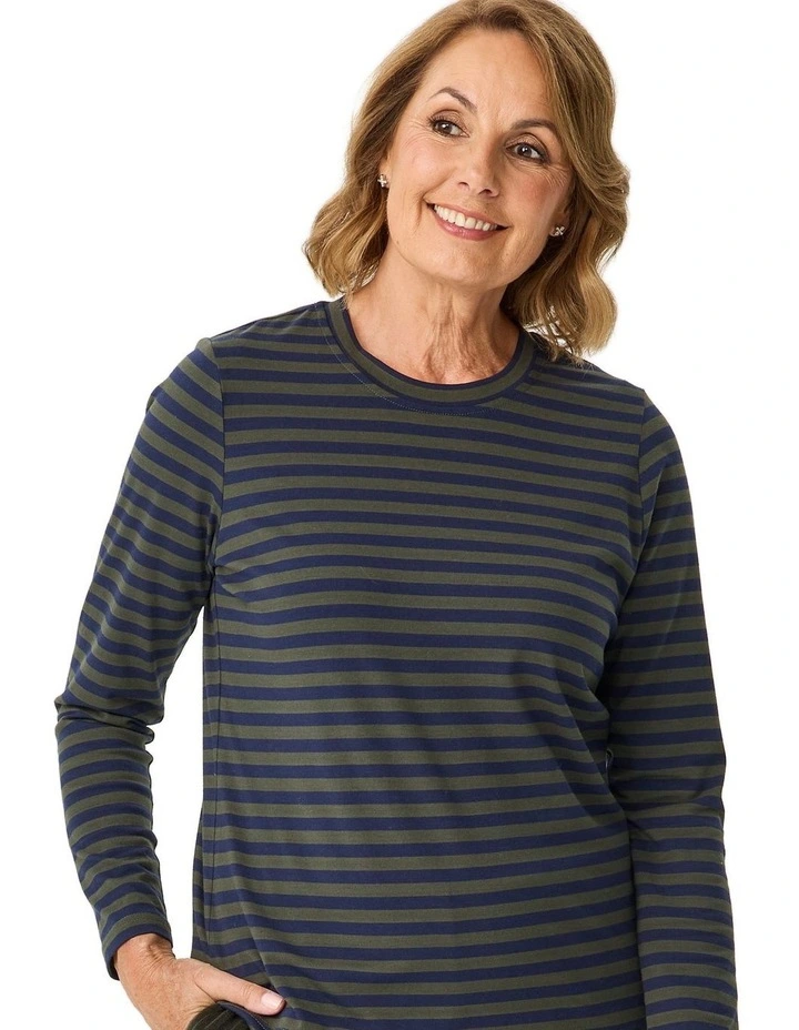 Oslo Long Sleeve Stripe Top image 7