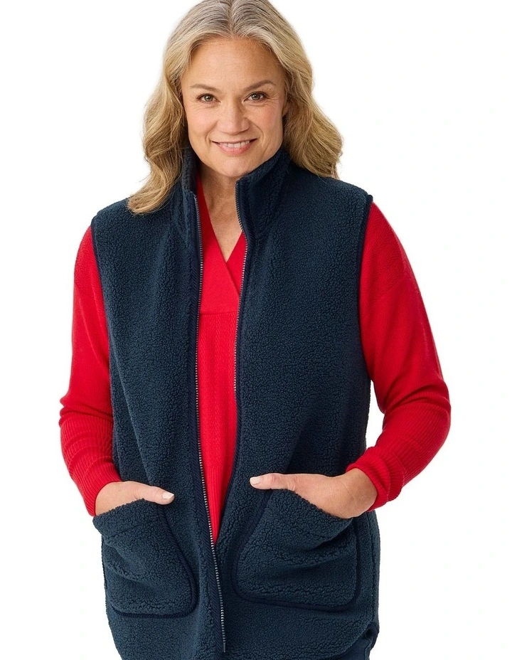 Explore Fleece Longline Zip Vest image 7