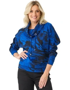 Linx Cowl Neck Long Sleeve Top