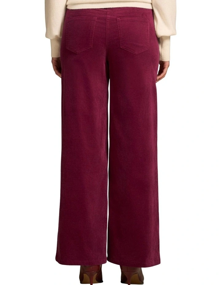 Bengajean(R) Wide Leg Velvet - Plum image 2