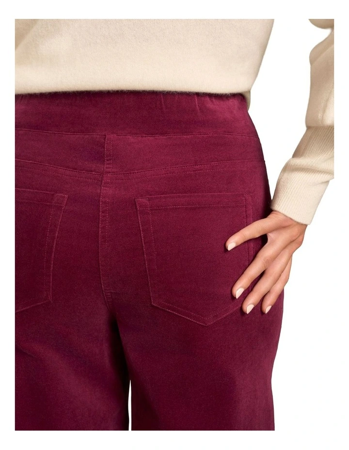 Bengajean(R) Wide Leg Velvet - Plum image 4