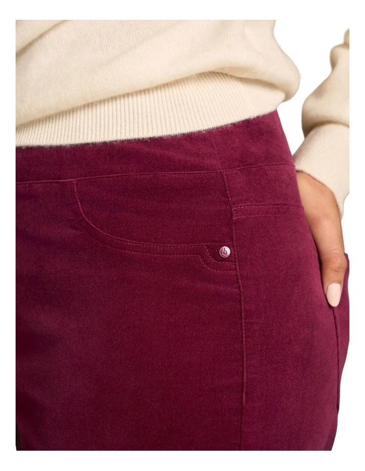 Bengajean(R) Wide Leg Velvet - Plum image 5