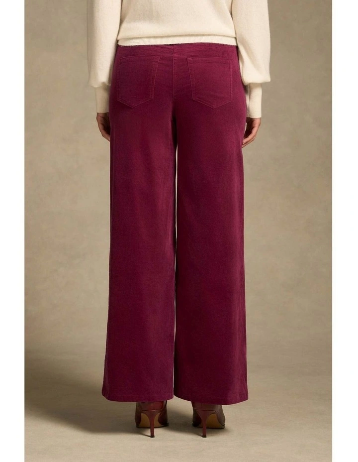 Bengajean(R) Wide Leg Velvet - Plum image 6