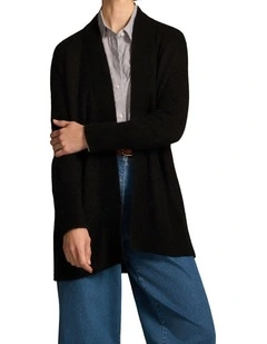 Mohair Blend Cardigan - Black