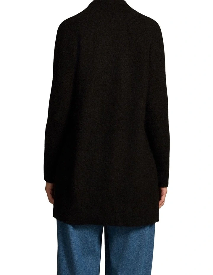 Mohair Blend Cardigan - Black image 2