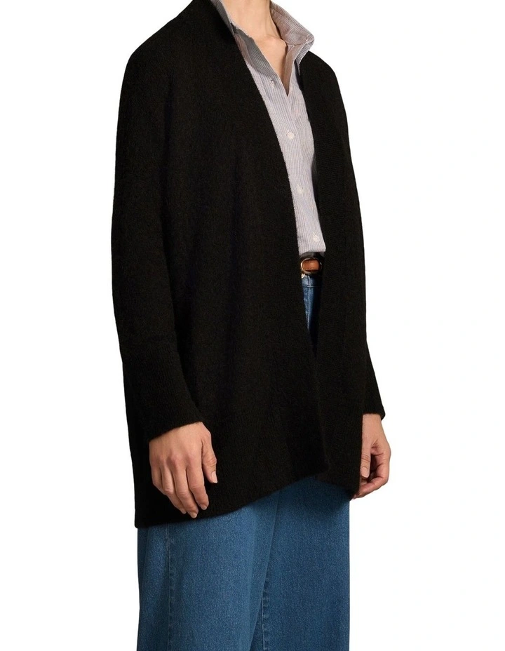 Mohair Blend Cardigan - Black image 5