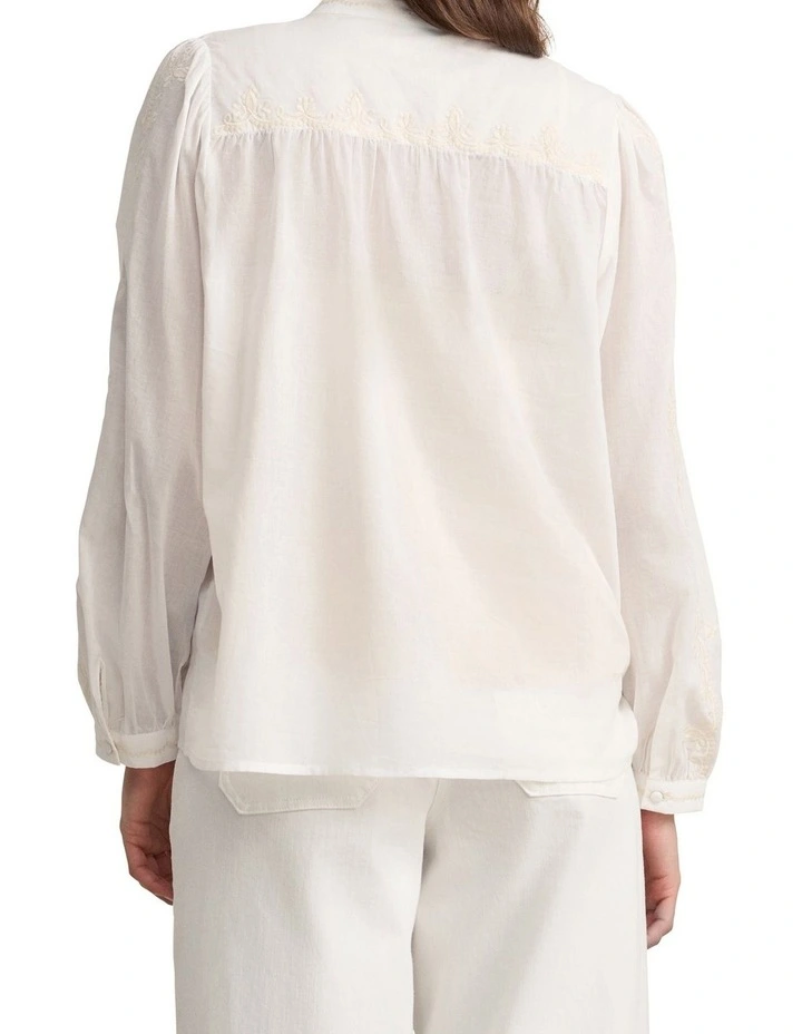Embroidered Blouse - Cream image 2