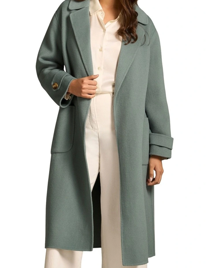 Wool Coat - Steel Blue image 1
