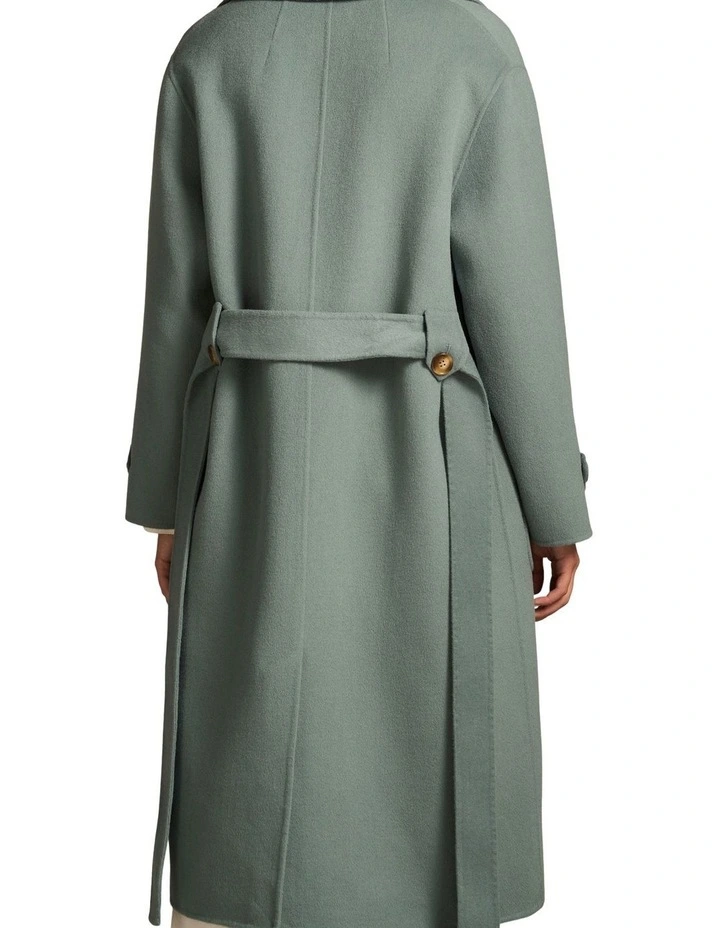 Wool Coat - Steel Blue image 2