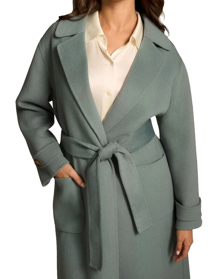 Wool Coat - Steel Blue image 3