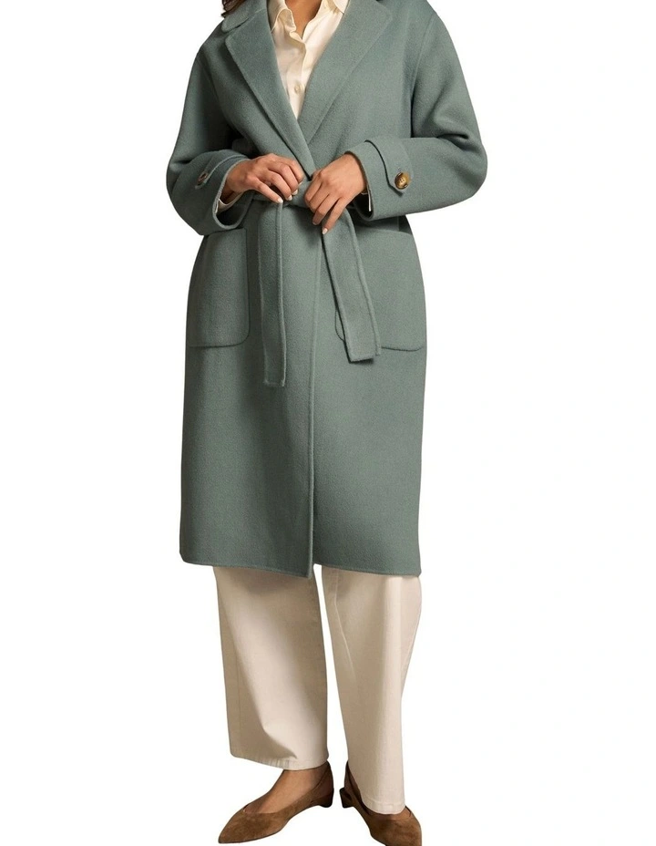 Wool Coat - Steel Blue image 4