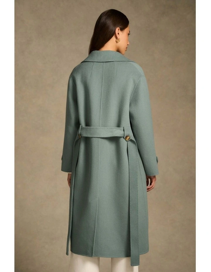 Wool Coat - Steel Blue image 6