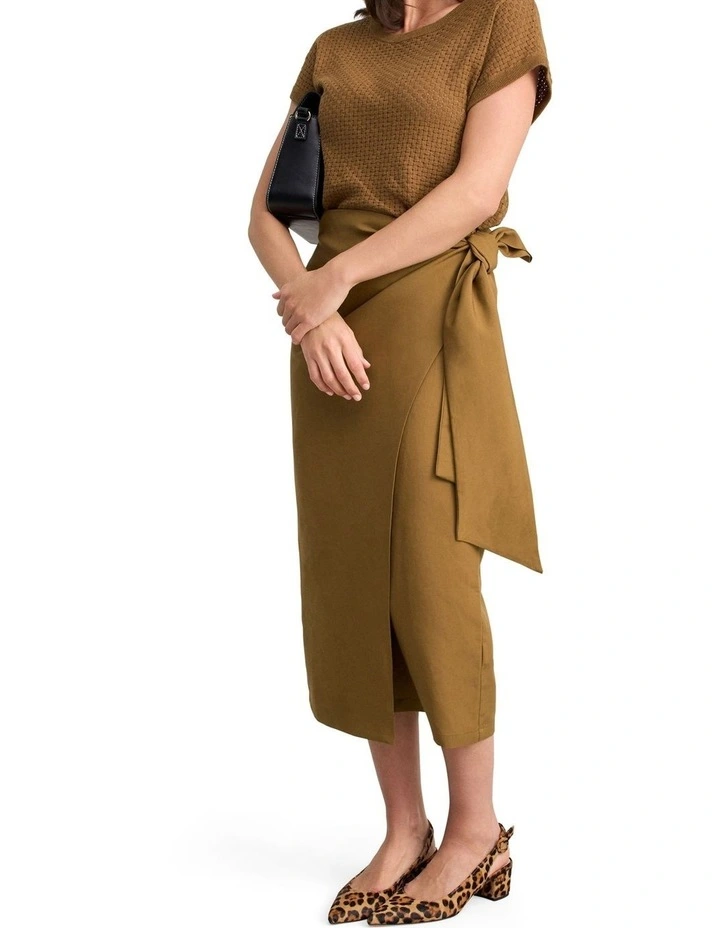 Wrap Skirt - Tobacco image 3