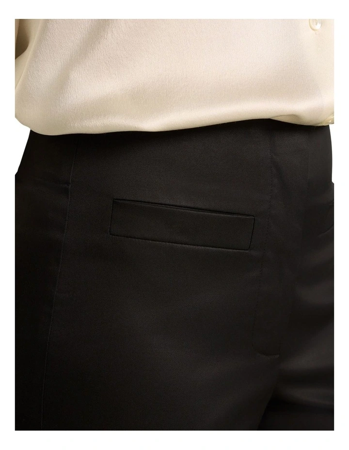 High Waisted Bootleg Pant - Black image 4