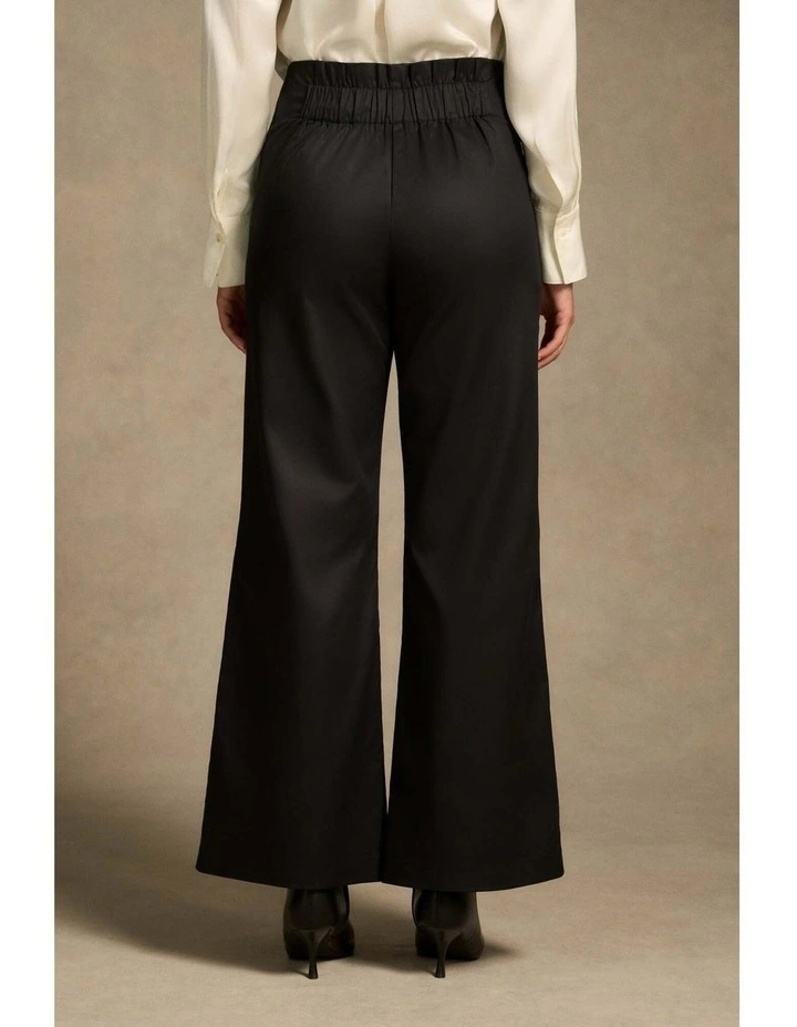 High Waisted Bootleg Pant - Black image 6