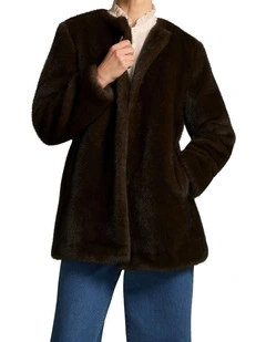 Fur Jacket - Deep Brown