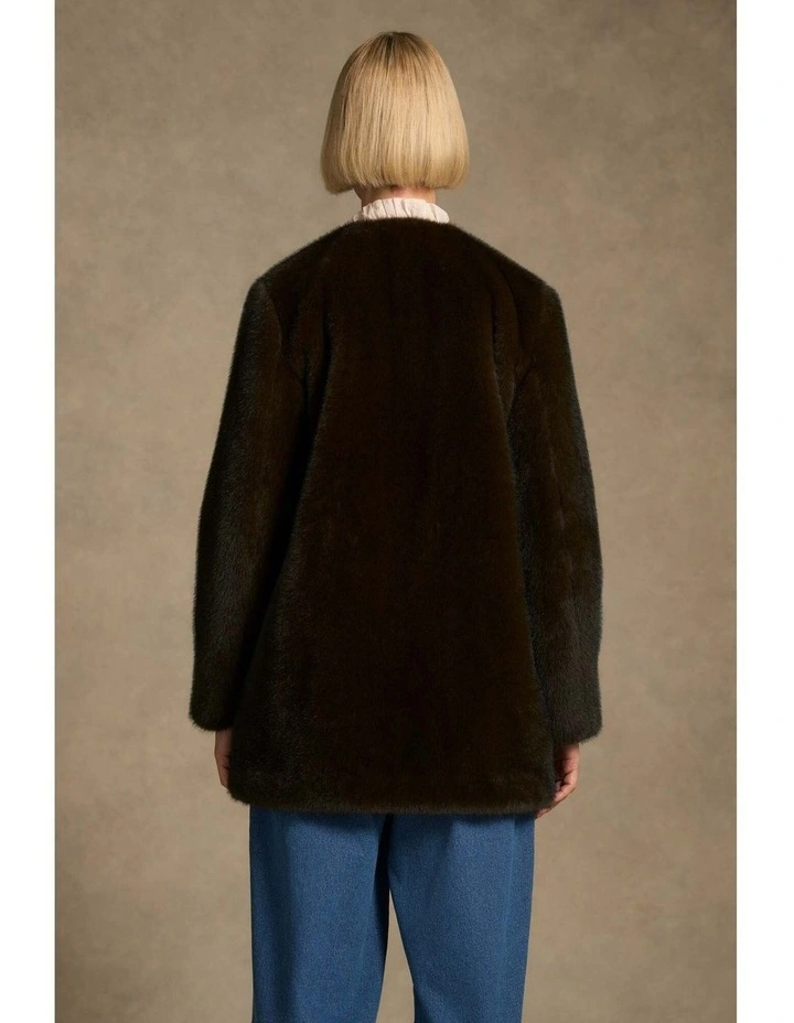 Fur Jacket - Deep Brown image 7
