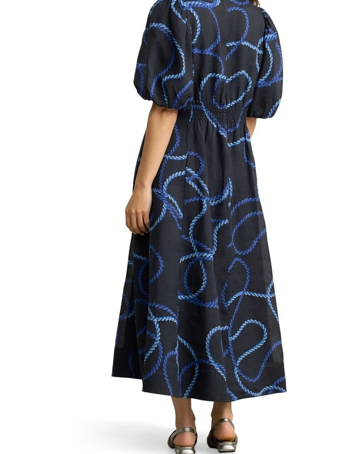 Event Dress - Ink Rope Print image 2