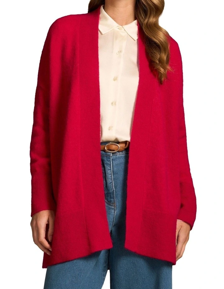 Mohair Blend Cardigan - Rouge image 1