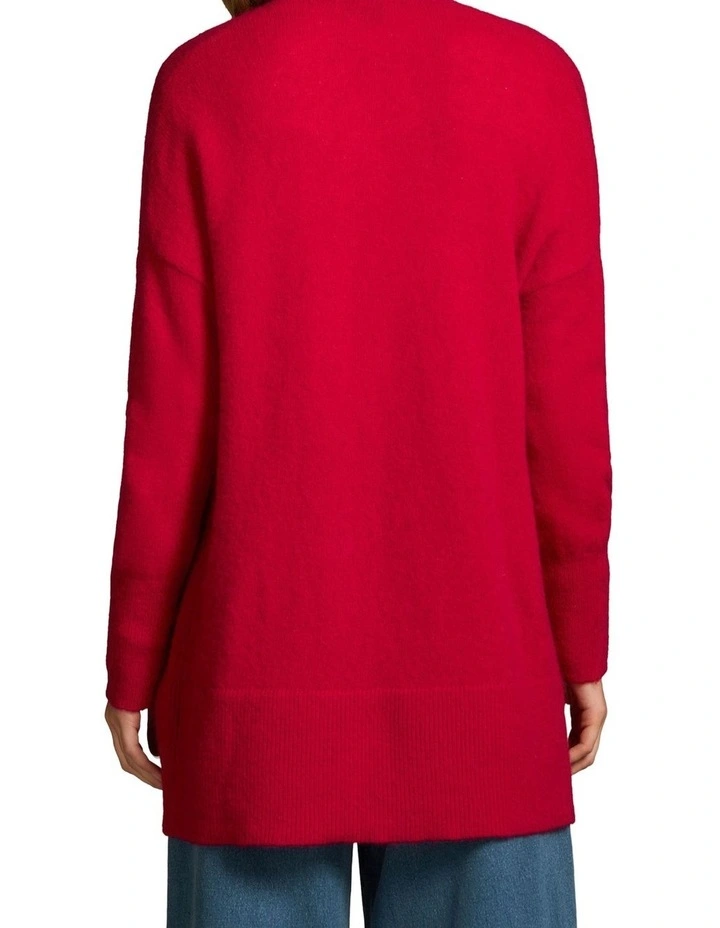 Mohair Blend Cardigan - Rouge image 2