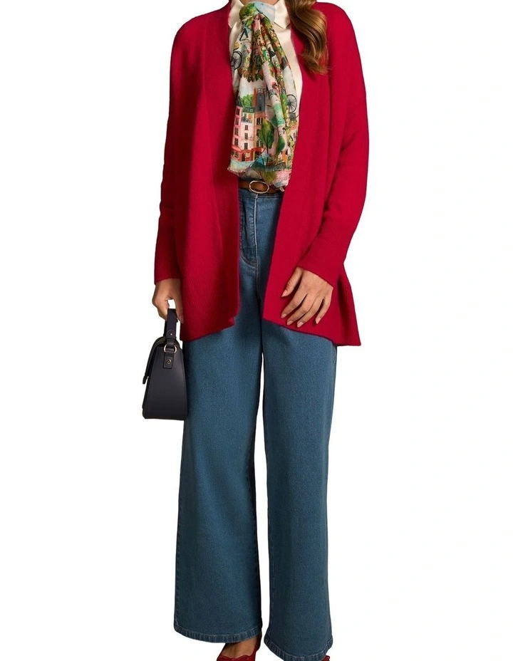Mohair Blend Cardigan - Rouge image 3