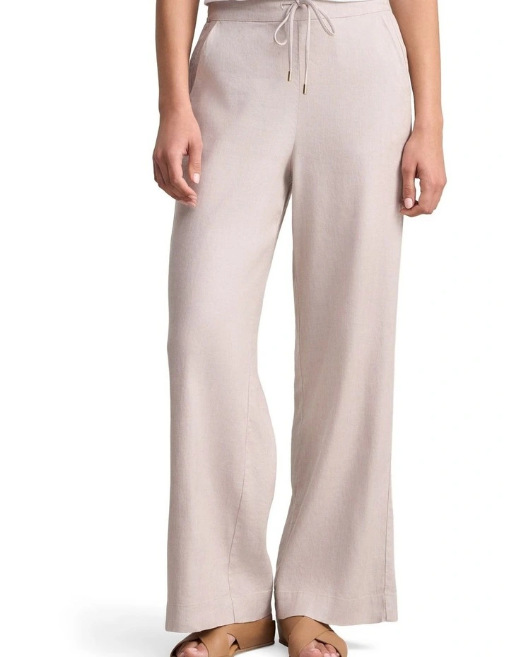Wide Leg Full Length Pant - Bone image 1