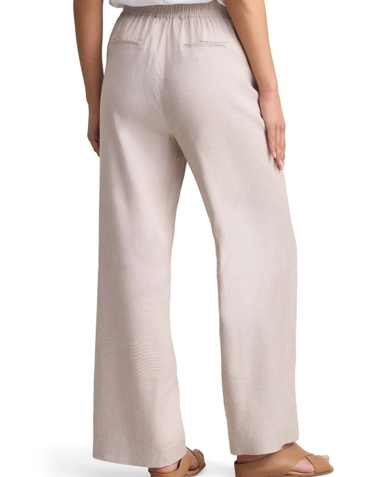 Wide Leg Full Length Pant - Bone image 2