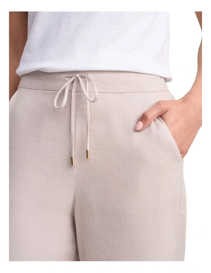 Wide Leg Full Length Pant - Bone image 4