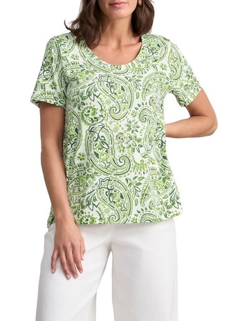 Green Paisley Prin colour