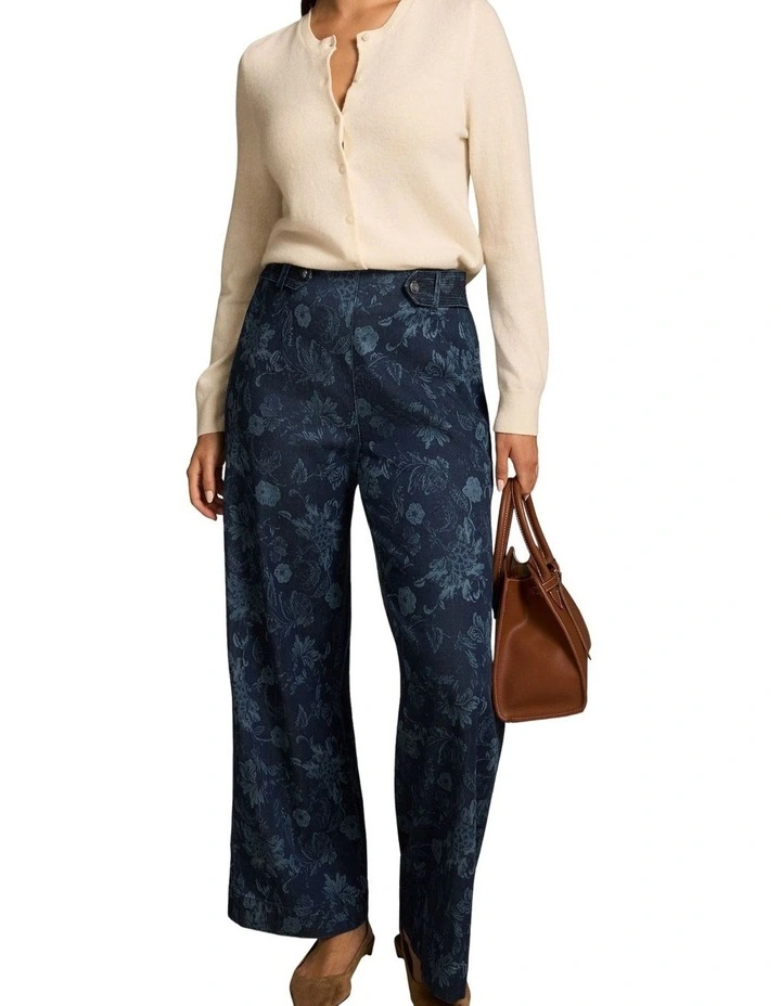 Wide Leg Jeans - Sienna Laser Print image 3