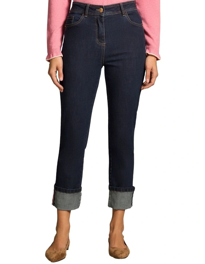 Classique 25 Turn Up Jeans - Denim Mid Wash image 1