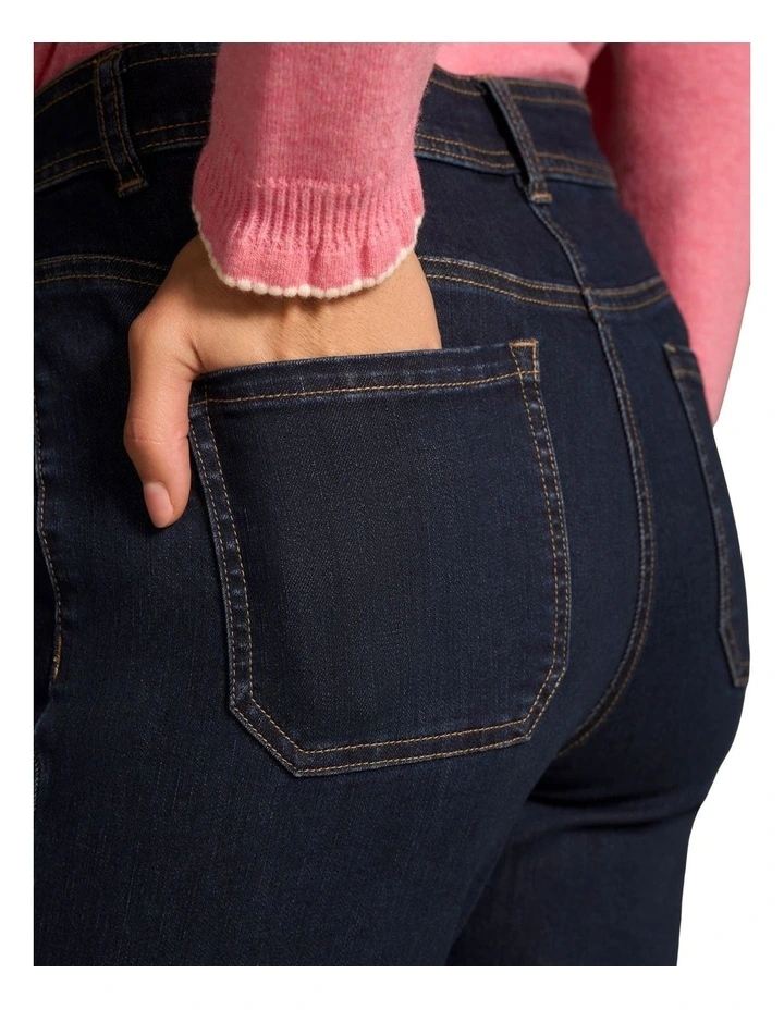 Classique 25 Turn Up Jeans - Denim Mid Wash image 5