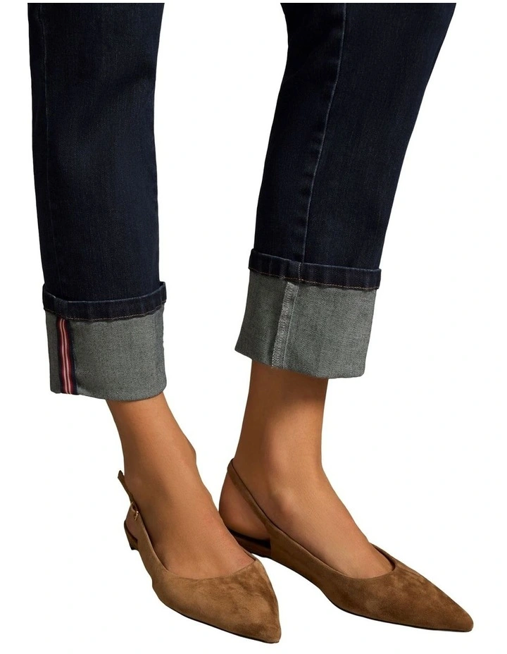 Classique 25 Turn Up Jeans - Denim Mid Wash image 6