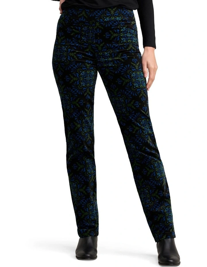 Bengajean(R) Velvet Straight Leg - La Boheme Print image 1