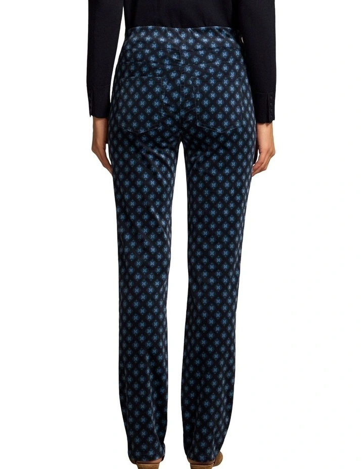 Bengajean(R) Velvet Straight Leg - Navy Reverie Print image 2