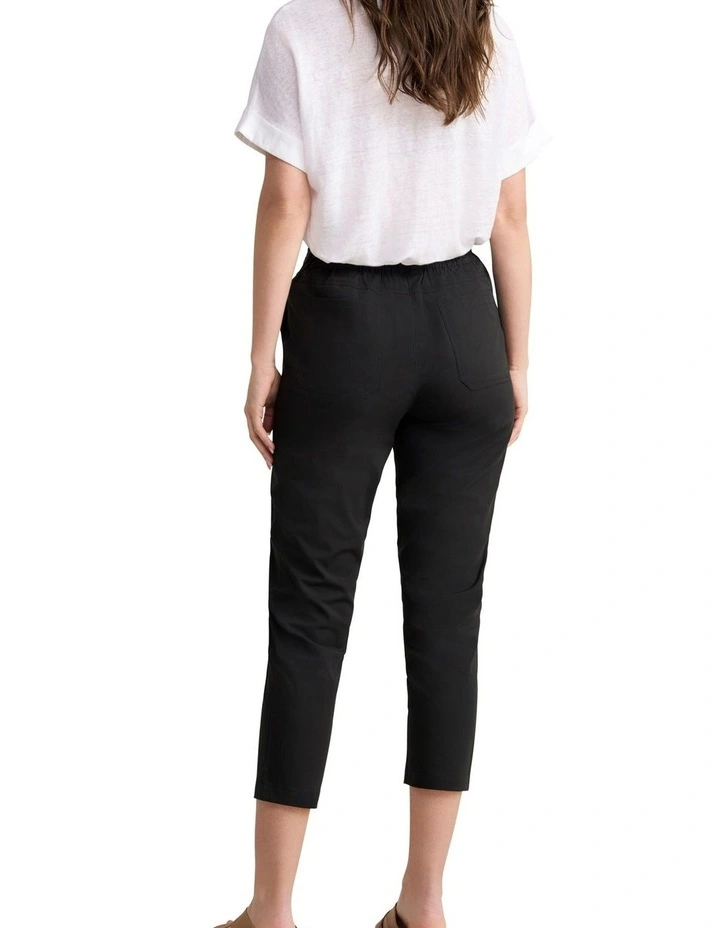 Lightweight Cotton Pant - Black image 2