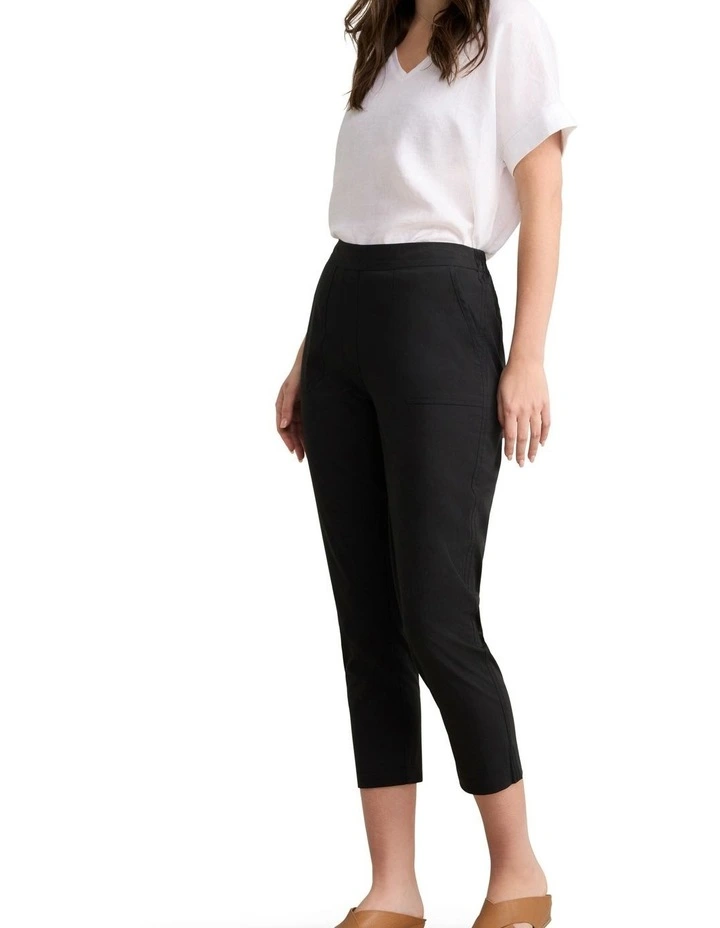Lightweight Cotton Pant - Black image 3