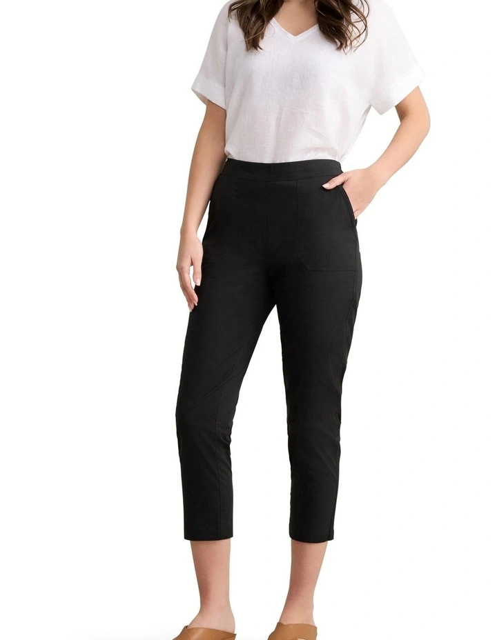 Lightweight Cotton Pant - Black image 4