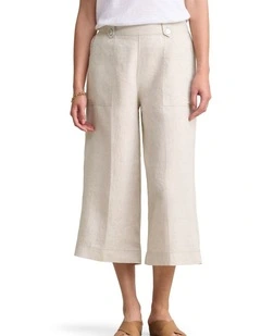 Linen Culotte - Natural Cross Dye