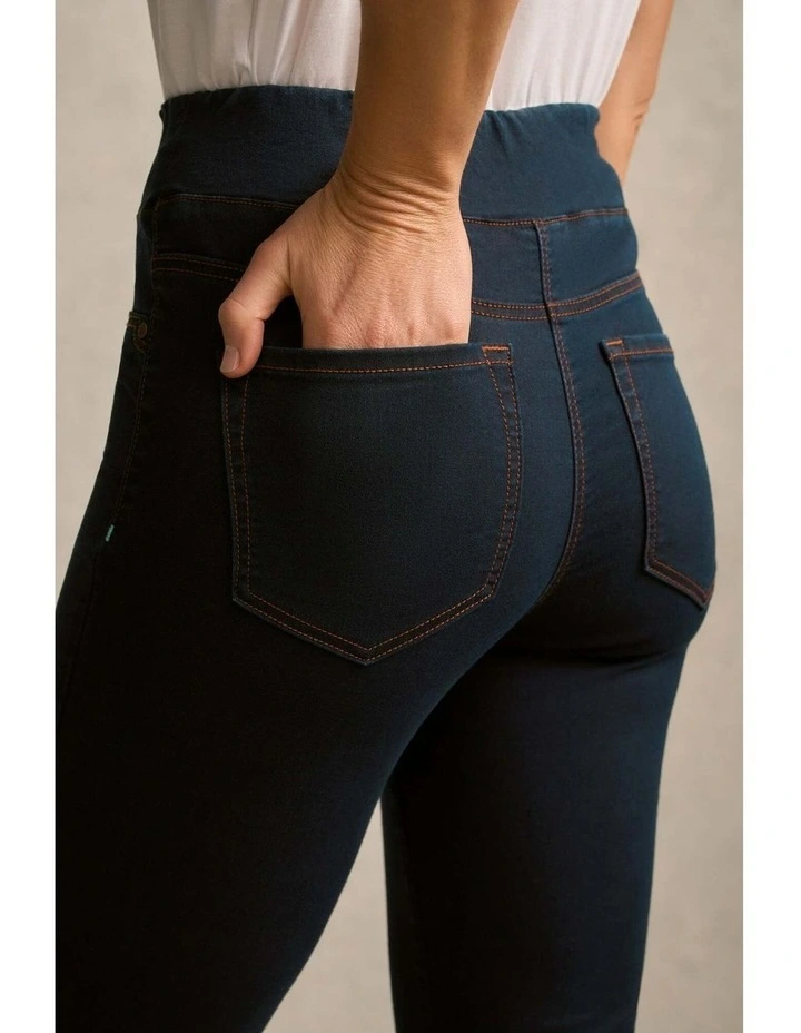 Bengajean(R) 3/4 Slim Leg - Clean Denim Blue image 4