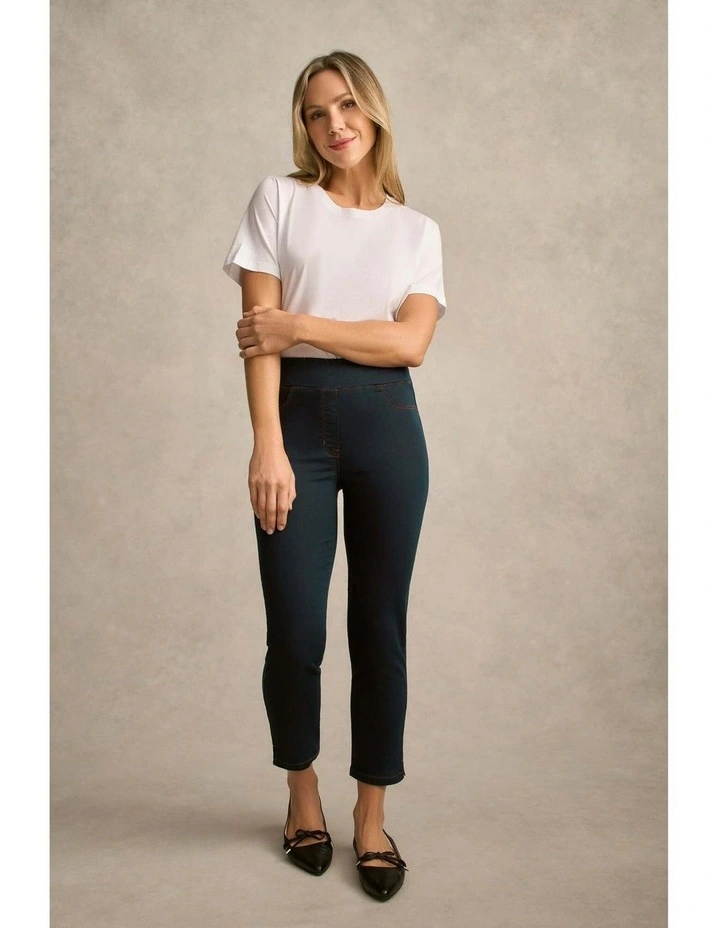 Bengajean(R) 3/4 Slim Leg - Clean Denim Blue image 6