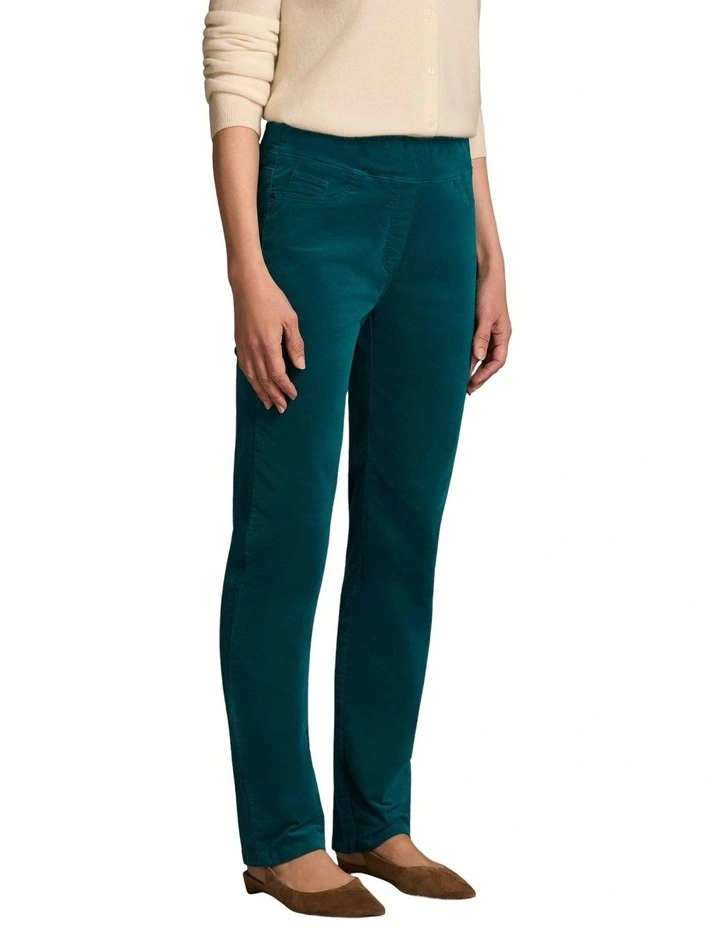 Bengajean(R) Straight Velvet in Teal Green image 6