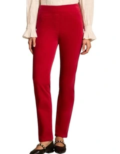 Bengajean(R) Velvet Straight Leg - Rouge