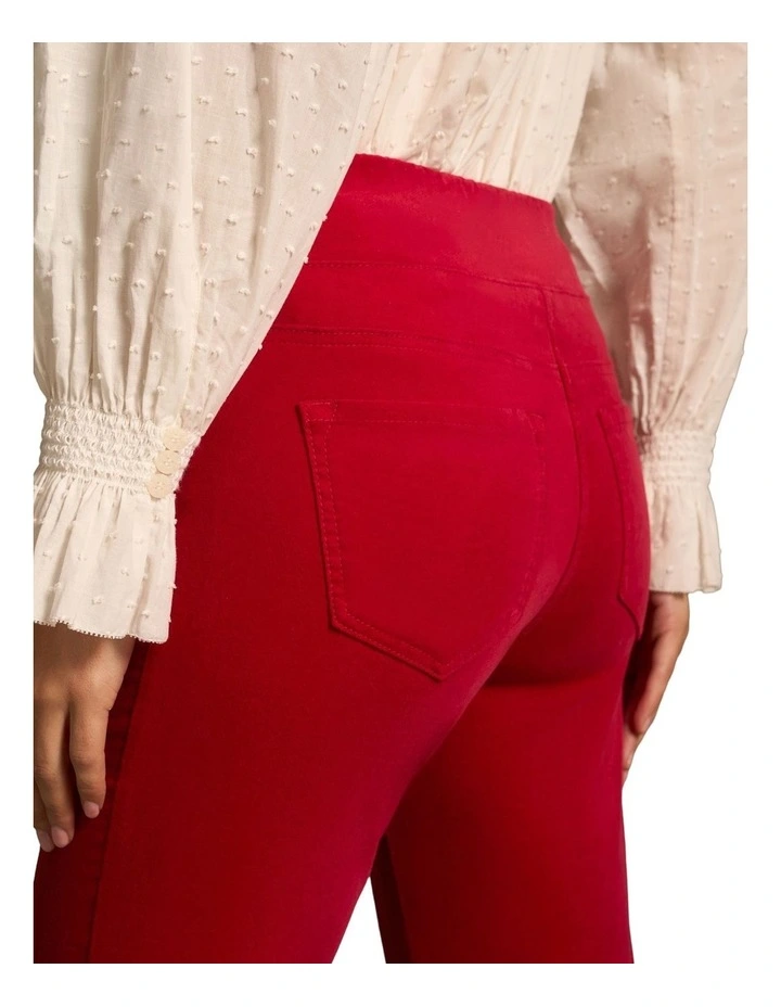 Bengajean(R) Velvet Straight Leg - Rouge image 6