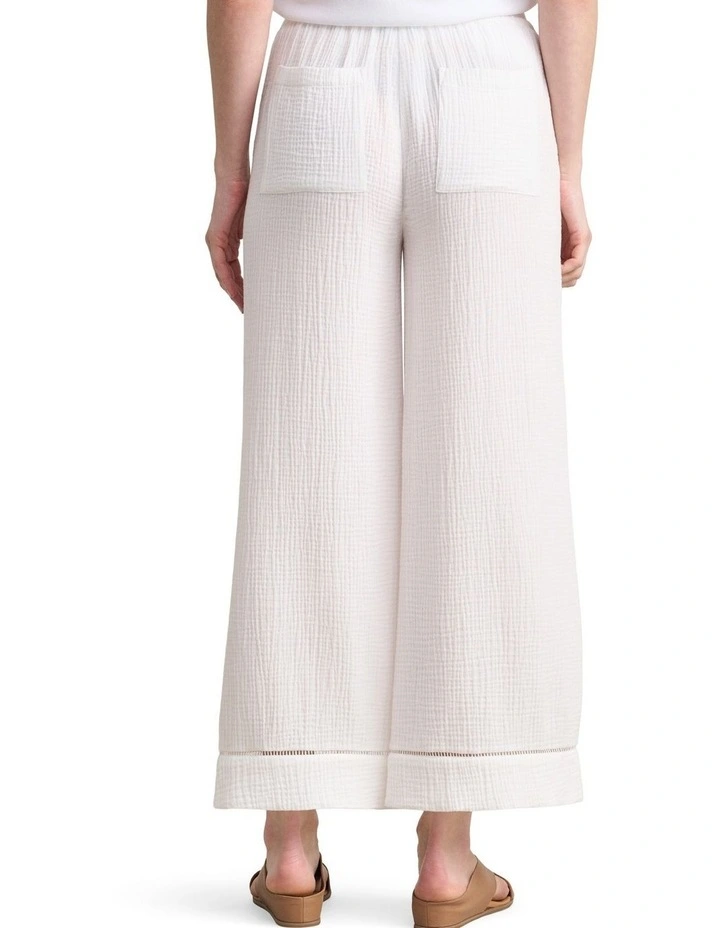 Cheesecloth Resort Pant - White image 2