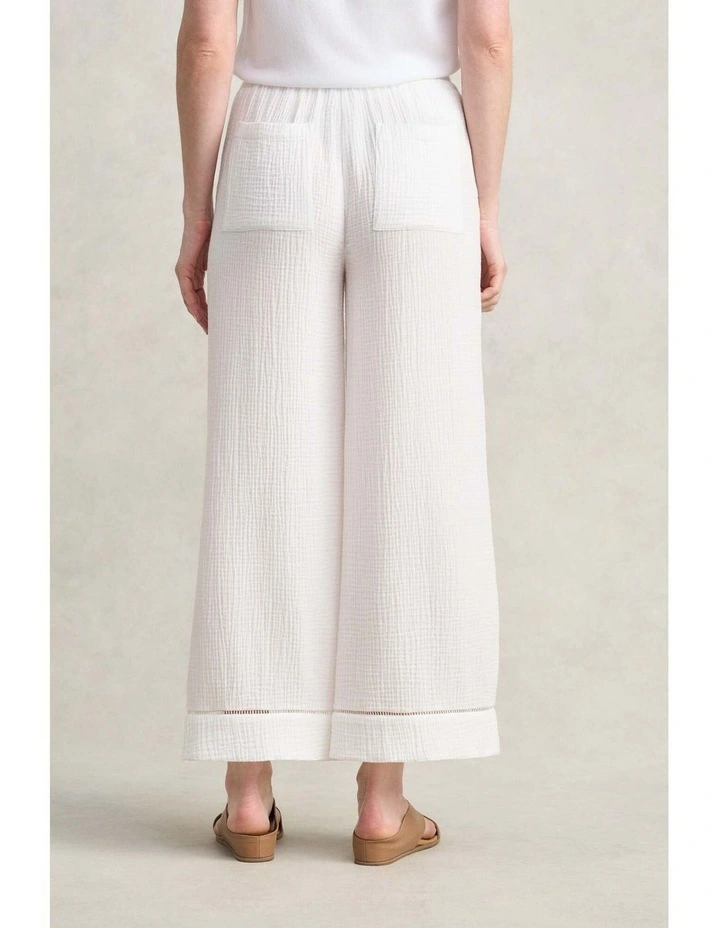 Cheesecloth Resort Pant - White image 5