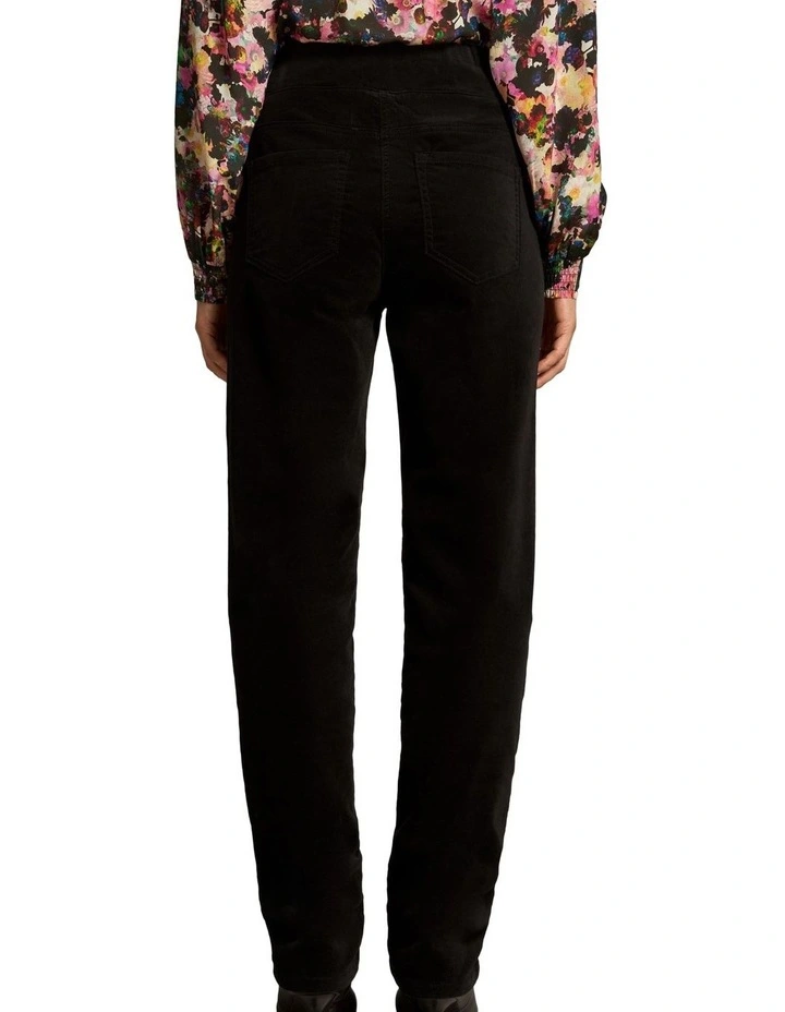 Bengajean(R) Velvet Full Length Relaxed - Black image 2