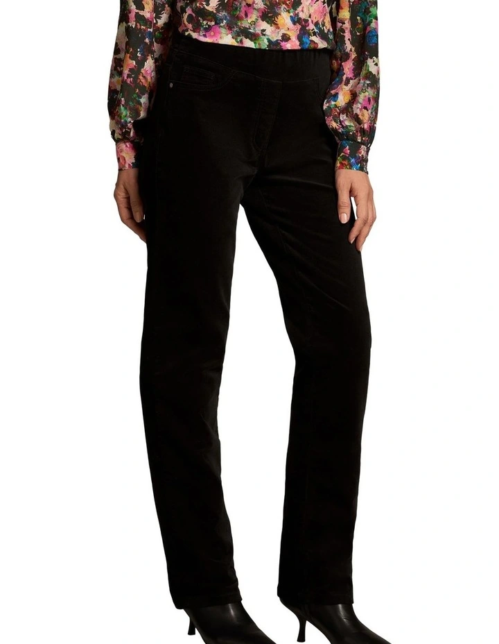Bengajean(R) Velvet Full Length Relaxed - Black image 3