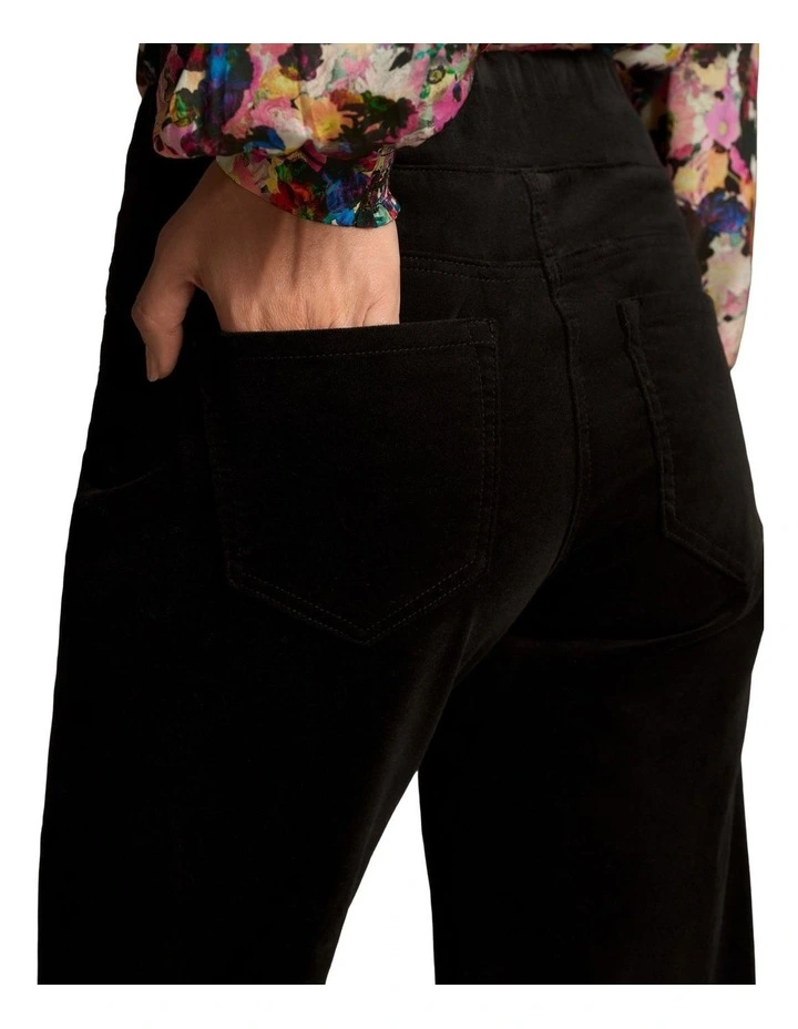 Bengajean(R) Velvet Full Length Relaxed - Black image 4